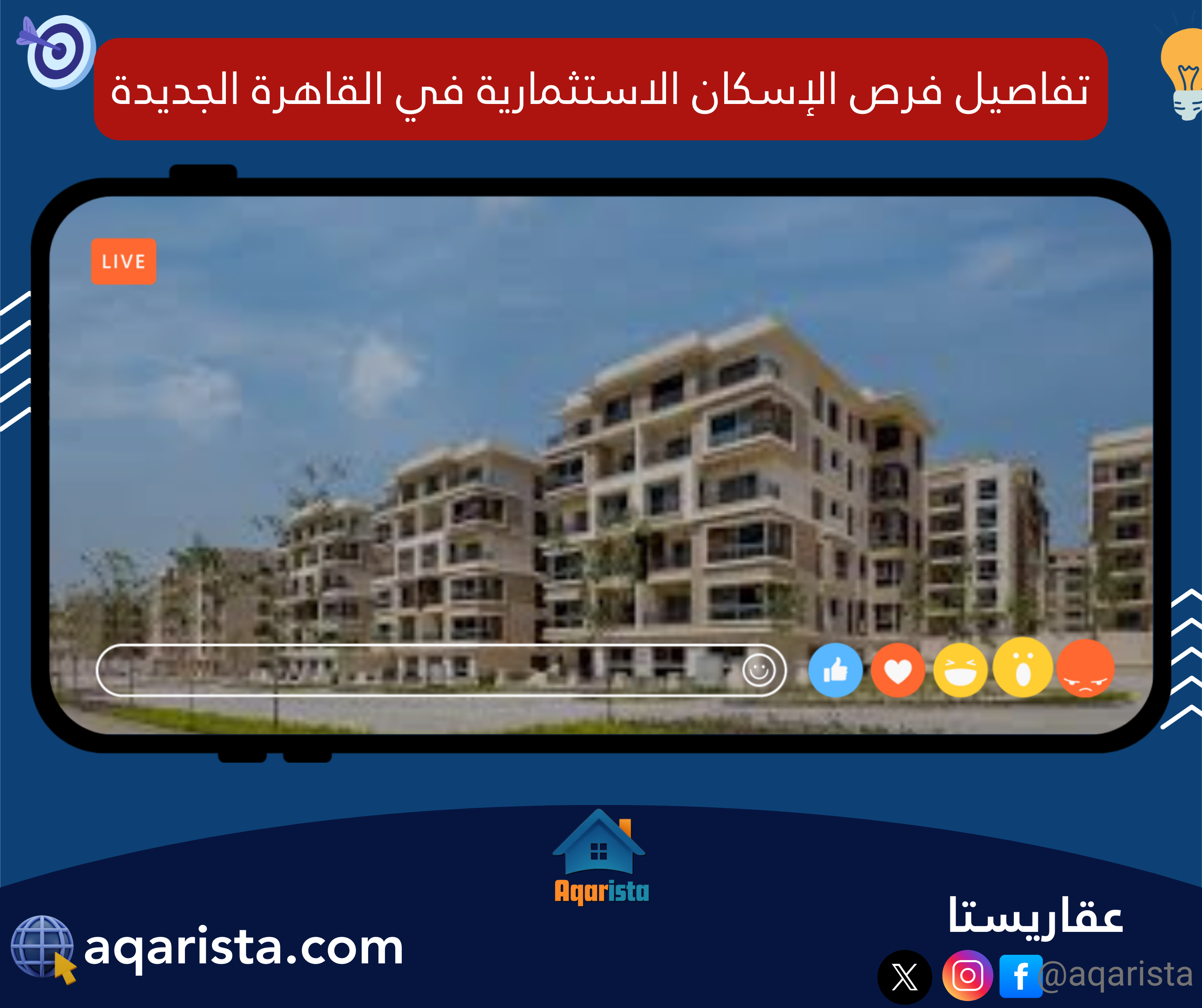 تفاصيل فرص الإسكان الاستثمارية في القاهرة الجديدة